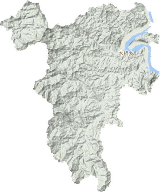 木格乡地形图