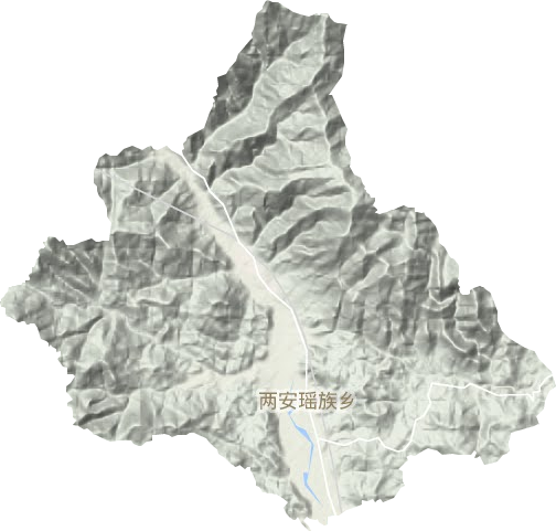 两安瑶族乡地形图
