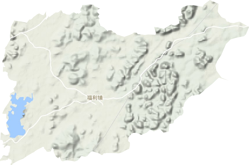 福利镇地形图