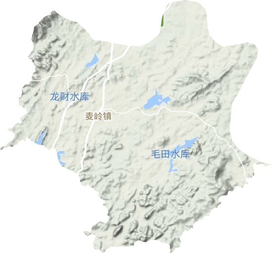麦岭镇地形图