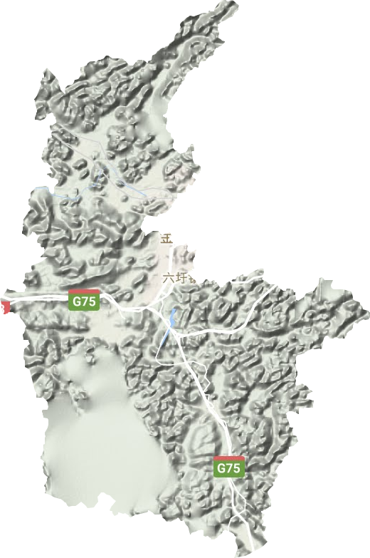六圩镇地形图