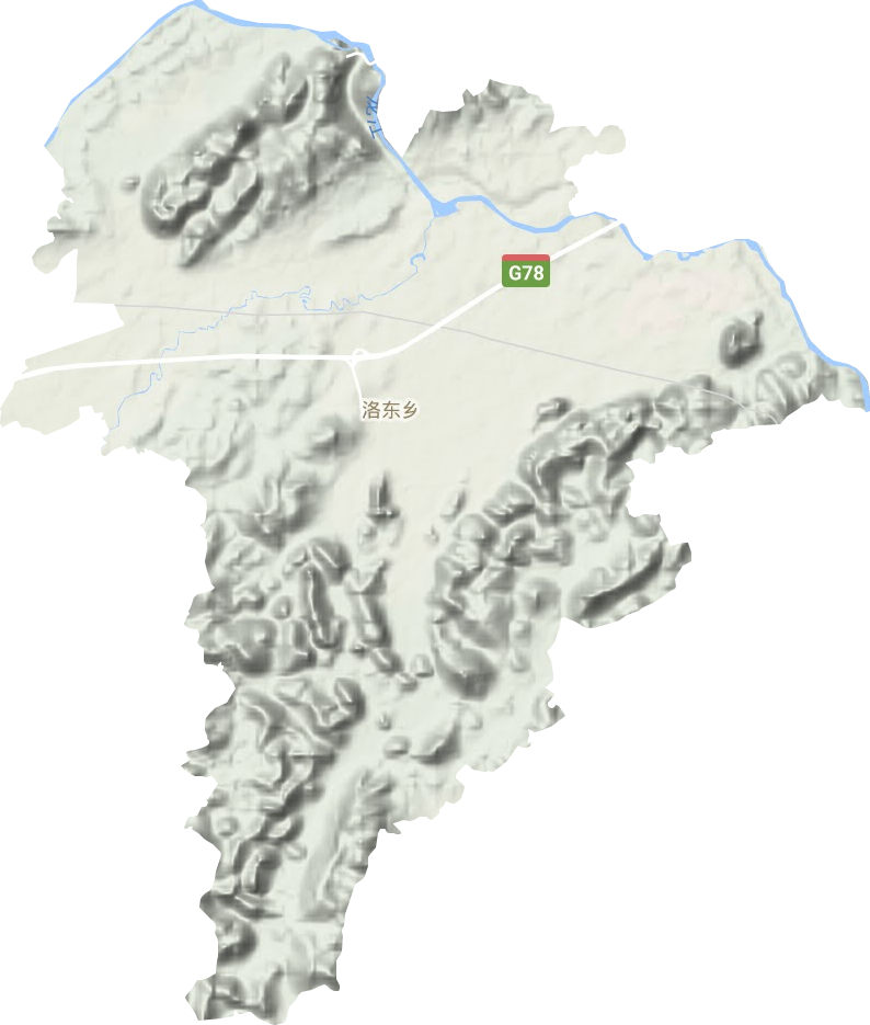 洛东乡地形图