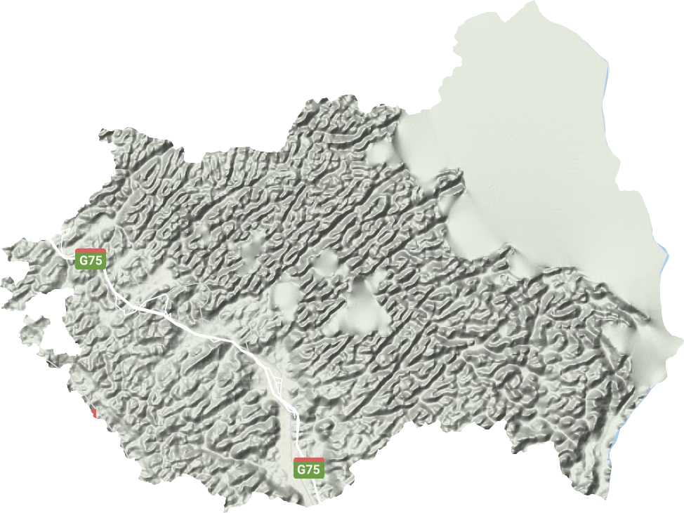 八圩瑶族乡地形图