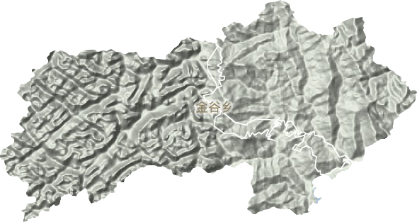 金谷乡地形图