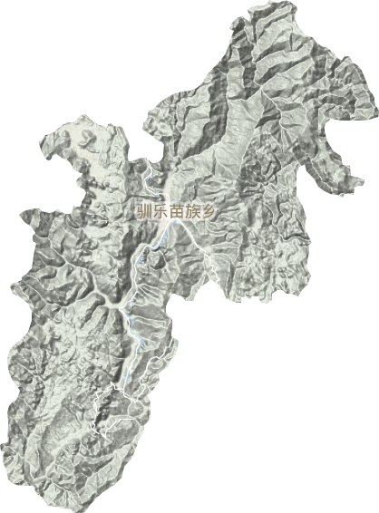 驯乐苗族乡地形图