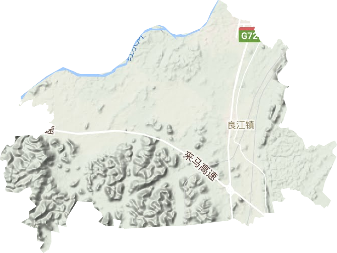 良江镇地形图