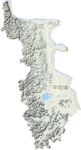 平阳镇地形图