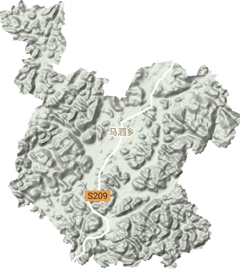马泗乡地形图