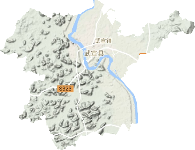 武宣镇地形图