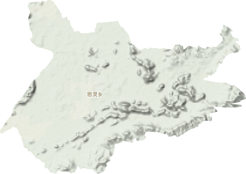 思灵乡地形图