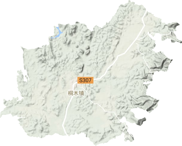桐木镇地形图