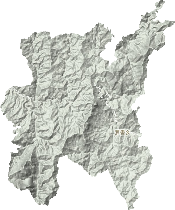罗香乡地形图