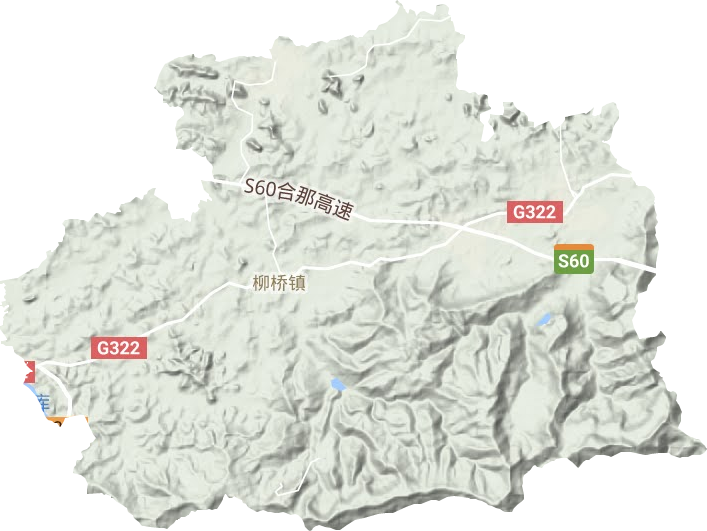 柳桥镇地形图