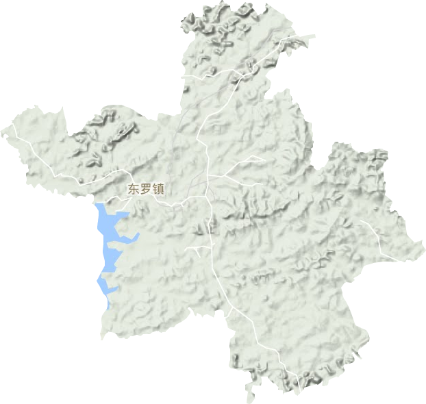 东罗镇地形图