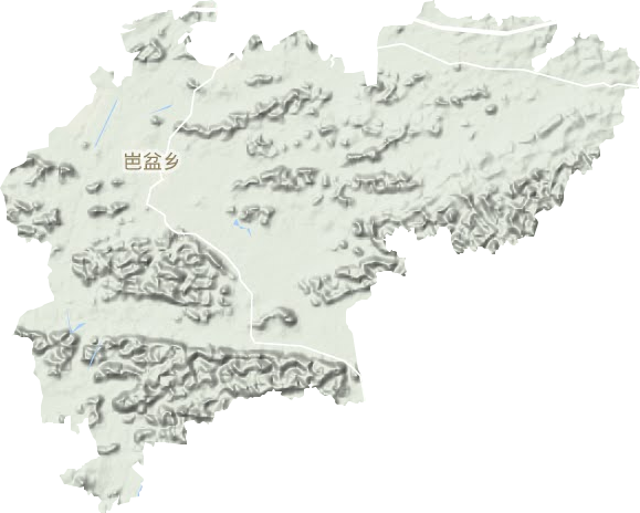 岜盆乡地形图