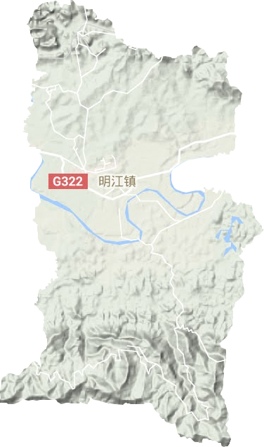 明江镇地形图