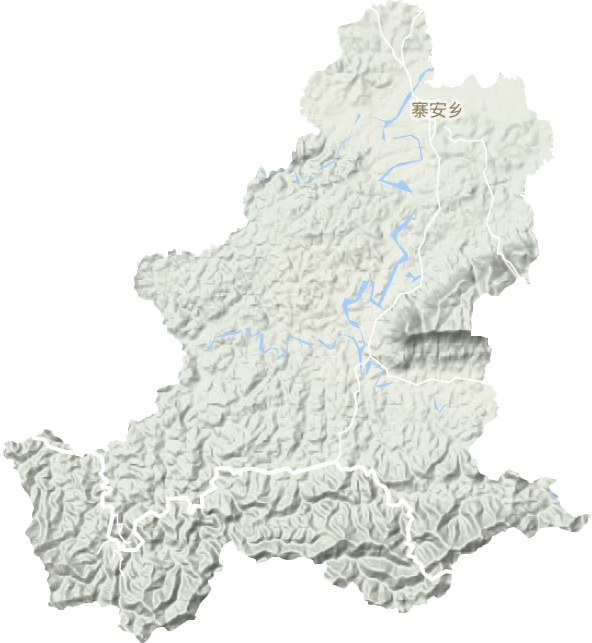 寨安乡地形图