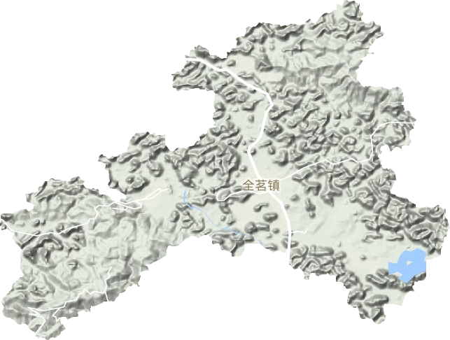 全茗镇地形图