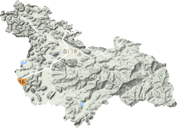 龙门乡地形图
