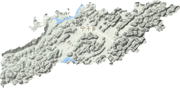 宁干乡地形图