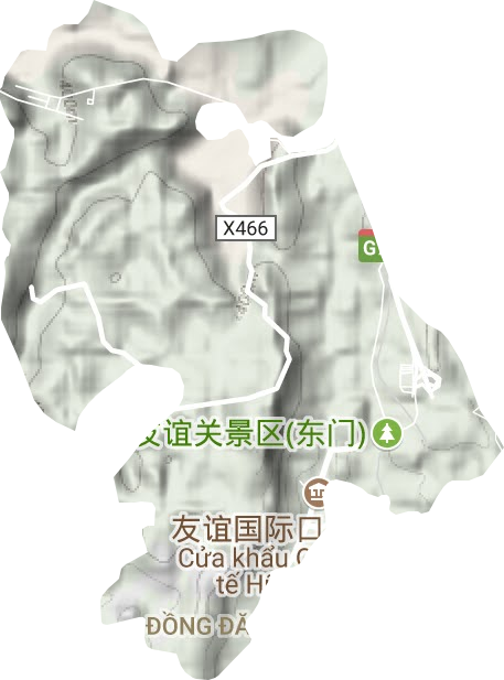 广西凭祥综合保税区地形图