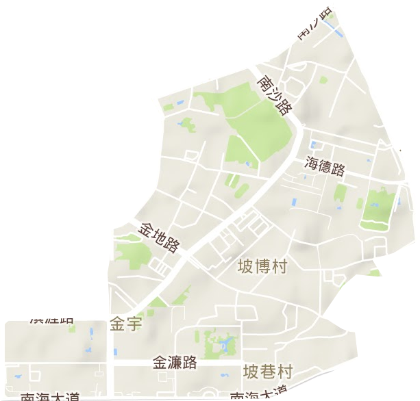金宇街道地形图