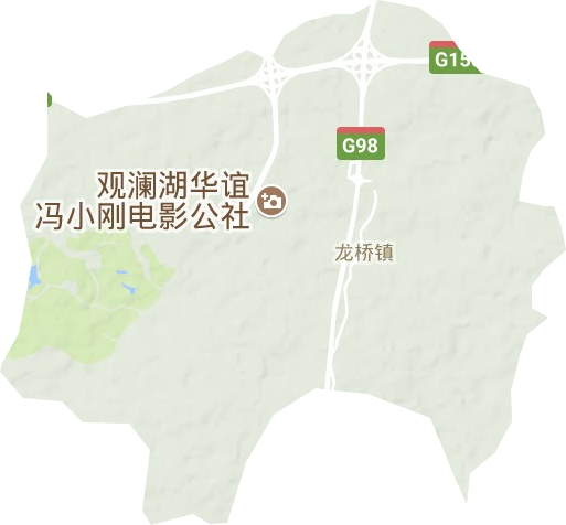 龙桥镇地形图