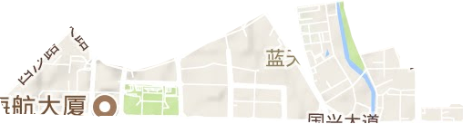 蓝天街道地形图