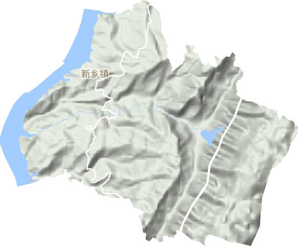 新乡镇地形图