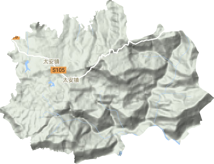 太安镇地形图