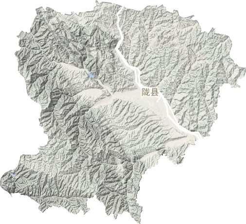 陇县地形图