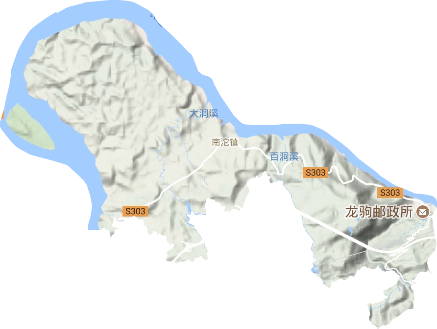 南沱镇地形图