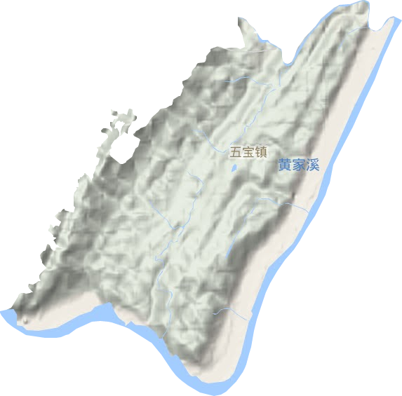 五宝镇人民政府地形图