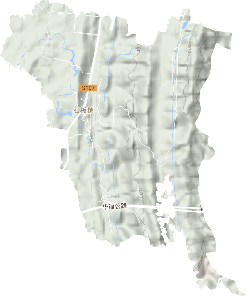 石板镇地形图