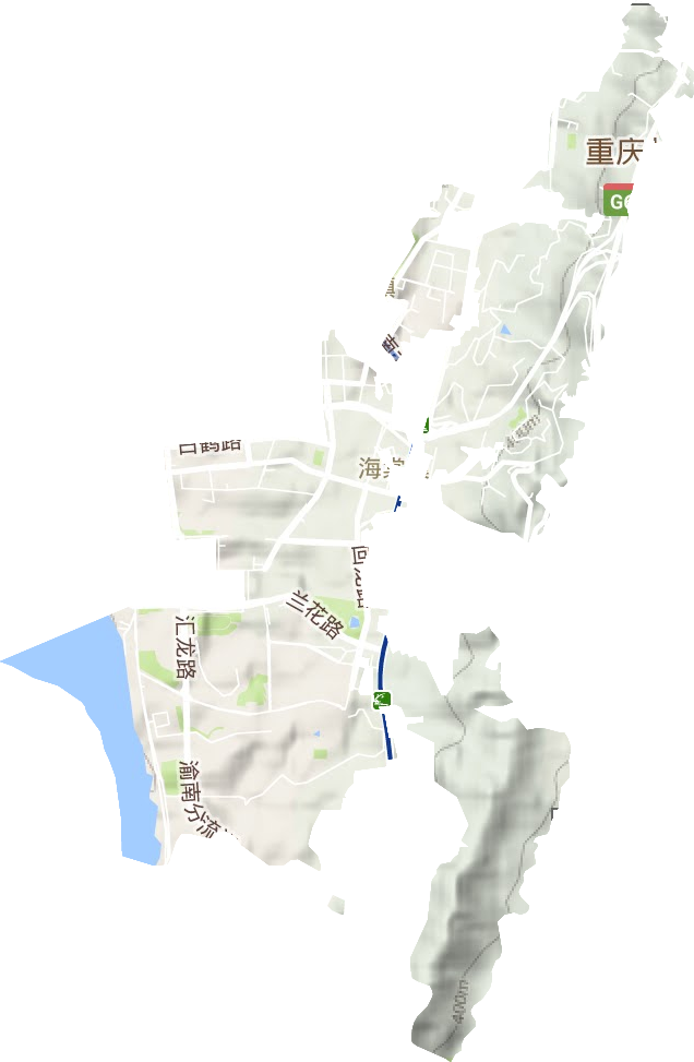 南坪镇地形图