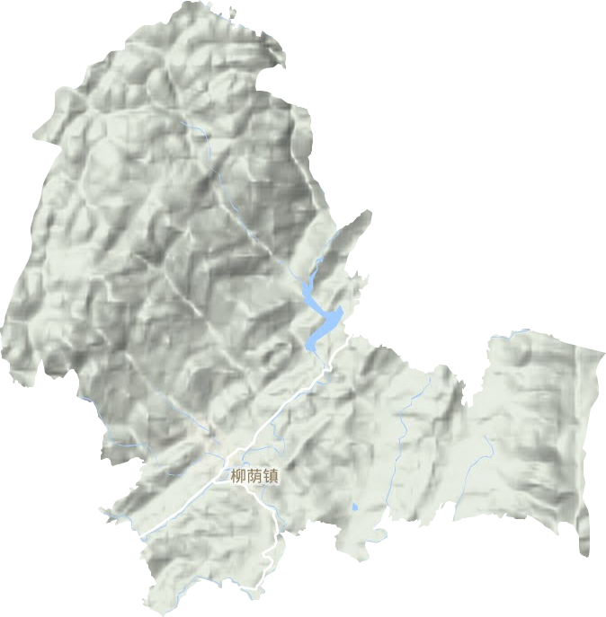 柳荫镇地形图