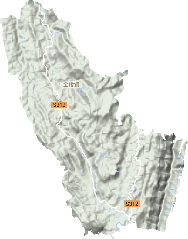 金桥镇地形图