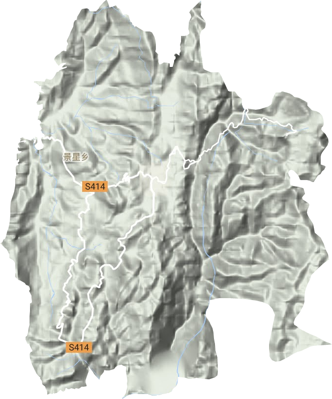 黑山镇地形图