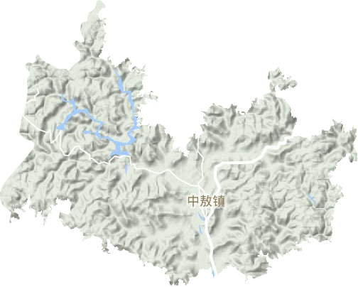 中敖镇地形图
