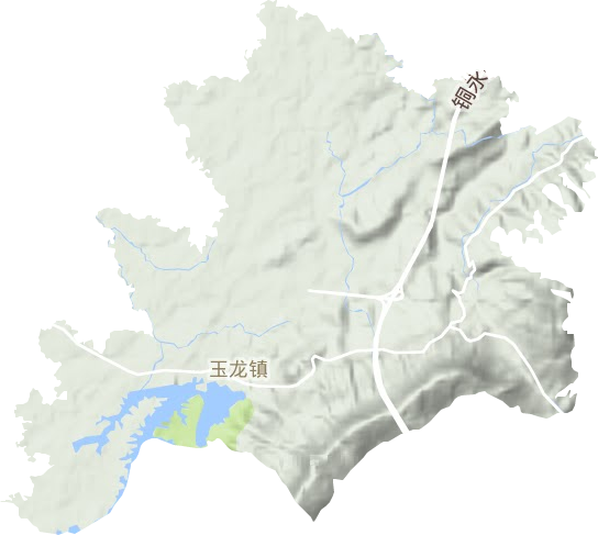 玉龙镇地形图