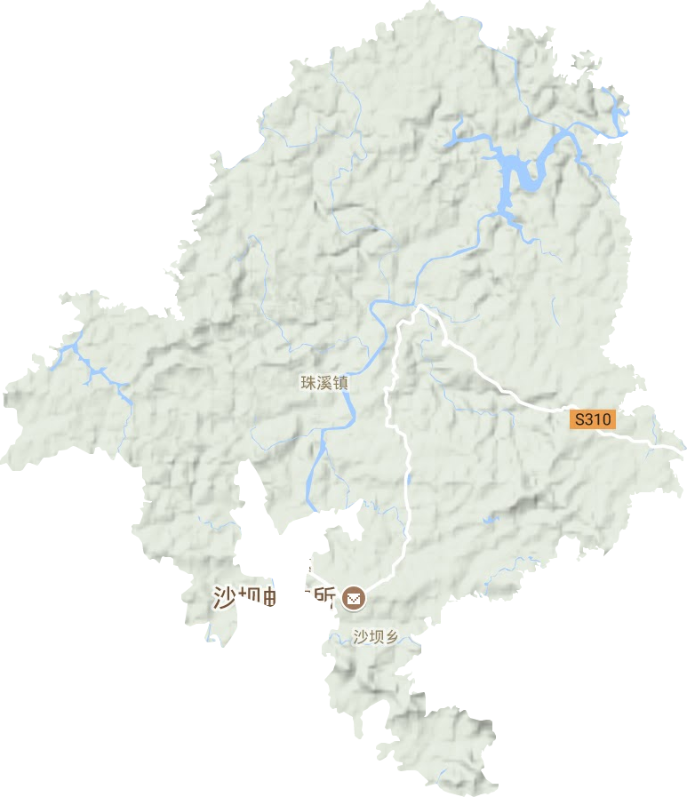 珠溪镇地形图