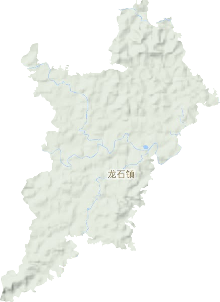 龙石镇地形图