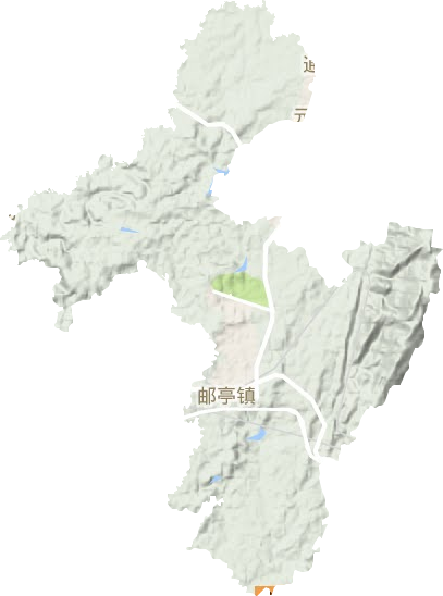 邮亭镇地形图