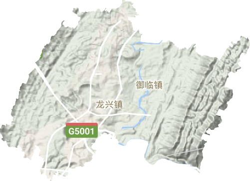 龙兴镇地形图