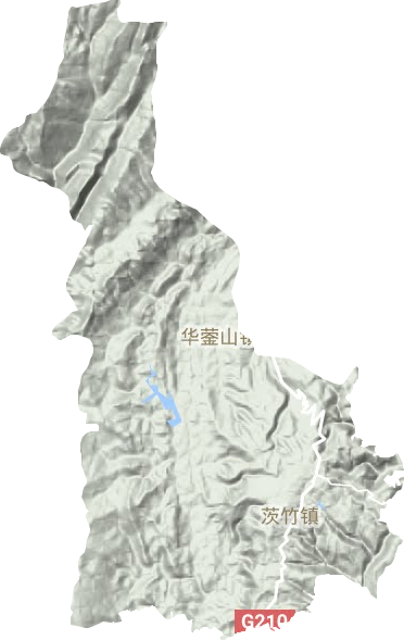 茨竹镇地形图