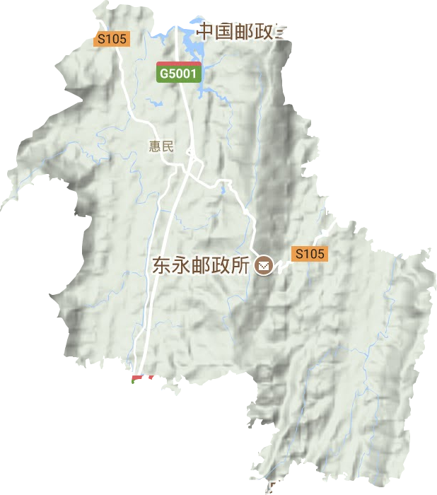 惠民街道地形图