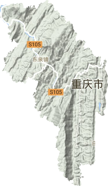东泉镇地形图
