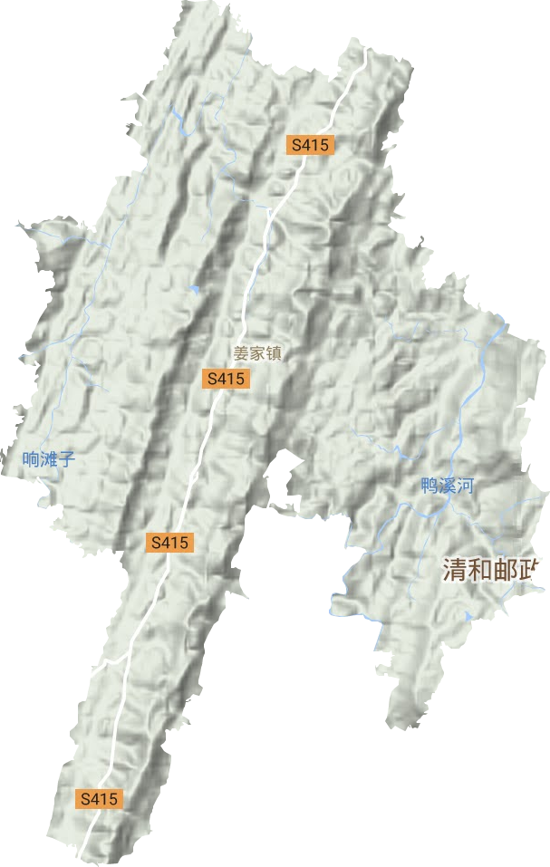 姜家镇地形图