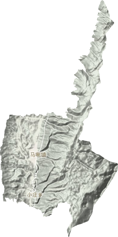 马喇镇地形图