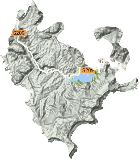 小南海镇地形图